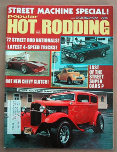POPULAR HOT RODDING 1972 OCT - GRUMPY TALKS, WILLYS, VETTE